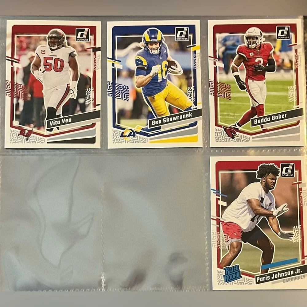 ⭐️ 🏈 2023 Rookie Cards Panini Donruss Football Cards -Over 95 Rated Rookies #B2